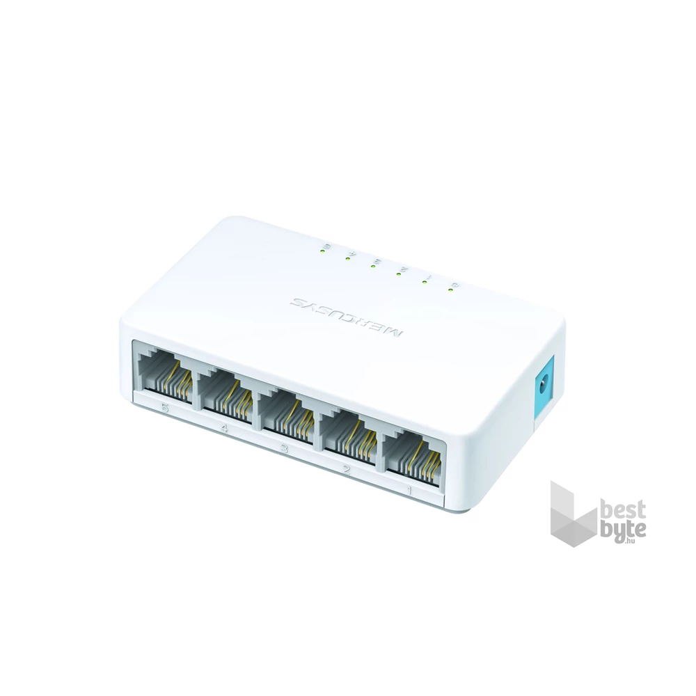 Mercusys MS105 5 port 10/100Mbps nem menedzselhető asztali Switch