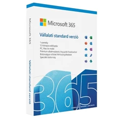 Microsoft 365 Business Standard P8 HUN 1 Felhasználó 5 Eszköz 1 év dobozos irodai programcsomag szoftver