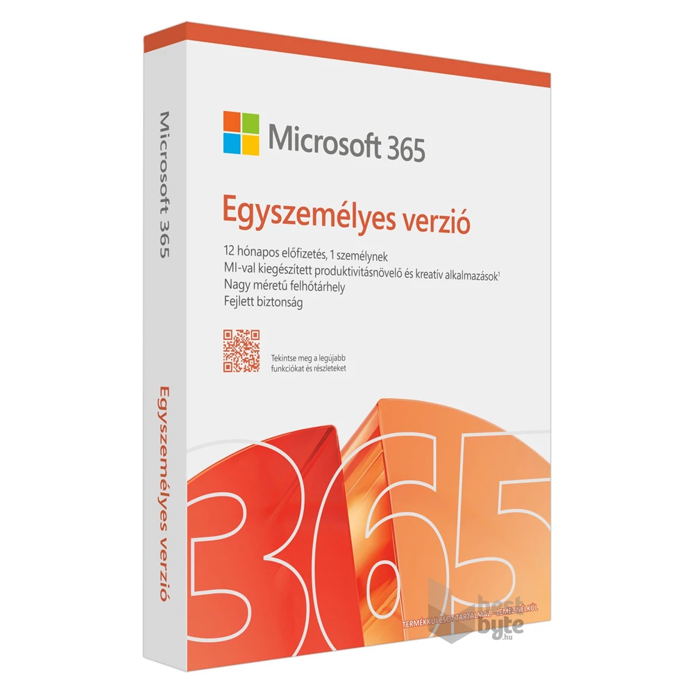 Microsoft 365 Personal (Egyszemélyes verzió) 1 Felhasználó 1 Eszköz 1 év kódkártya szoftver