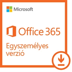 Microsoft 365 Personal (Egyszemélyes verzió) 1 Felhasználó 5 Eszköz 1 év Elektronikus licenc szoftver