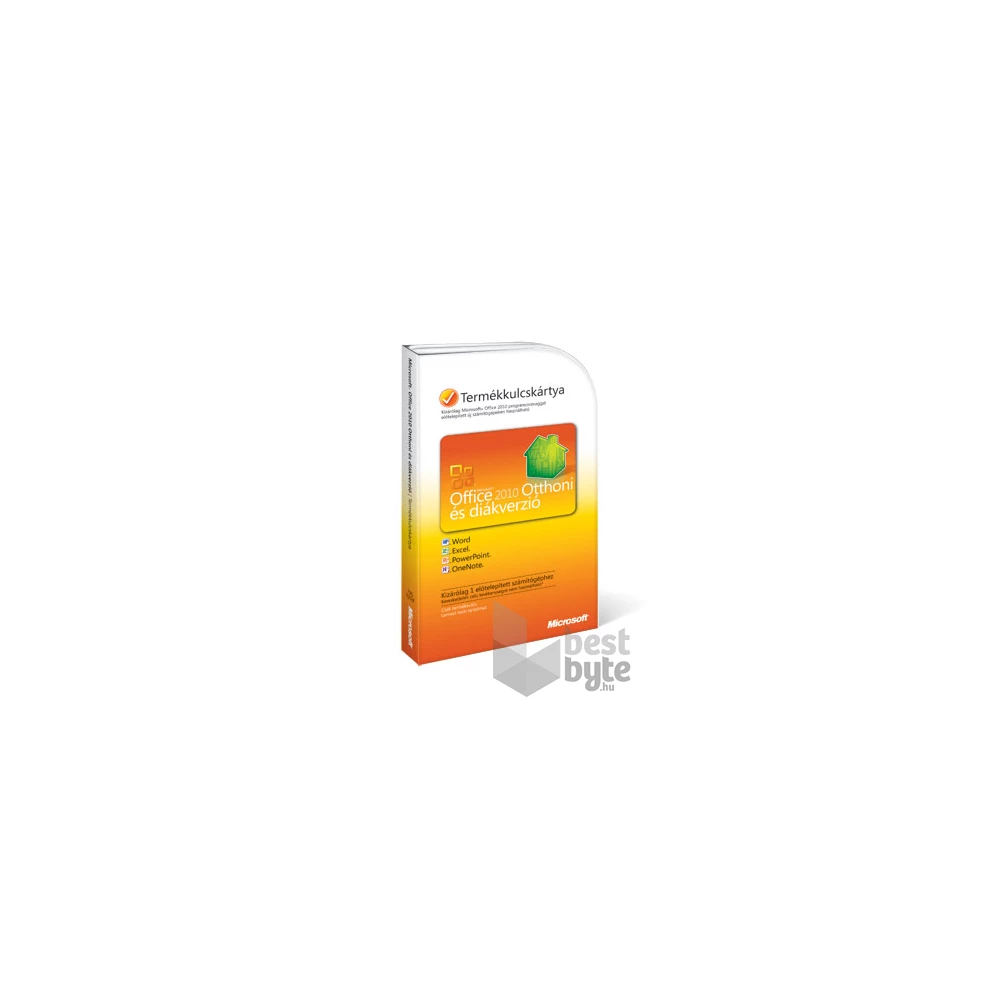 Microsoft Office 2010 Home & Student ENG 1 Felhasználó PKC irodai programcsomag szoftver