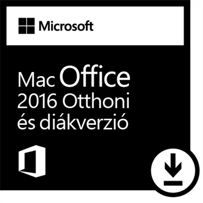 Microsoft Office 2016 MAC Otthoni és diákverzió Elektronikus licenc szoftver
