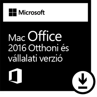 Microsoft Office 2016 MAC Otthoni és kisvállalati verzió Elektronikus licenc szoftver