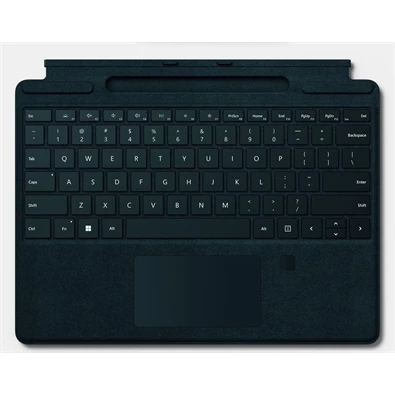 Microsoft Surface Pro Signature fekete billentyűzet ujjlenyomat olvasóval