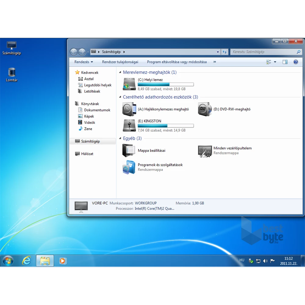 Microsoft Windows 7 Ultimate 32-bit HUN 1 Felhasználó Oem 1pack operációs rendszer szoftver
