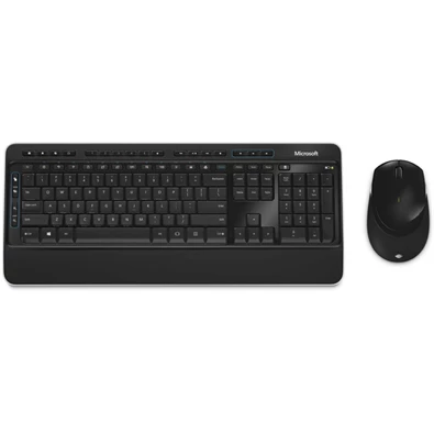 Microsoft Wireless Desktop 3050 HUN fekete vezeték nélküli dobozos billentyűzet + egér