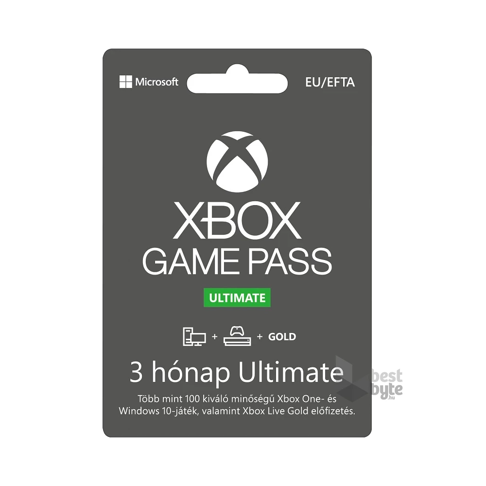 Microsoft Xbox Game Pass Ultimate 3 hónapos előfizetés