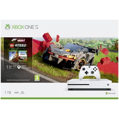 Microsoft Xbox One S 1TB konzol + Forza Horizon 4 + LEGO Speed Champions konzolcsomag