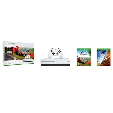 Microsoft Xbox One S 1TB konzol + Forza Horizon 4 + LEGO Speed Champions konzolcsomag