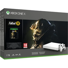 Microsoft Xbox One X 1TB fehér konzol + Fallout 76 konzolcsomag