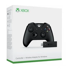 Microsoft Xbox One fekete vezeték nélküli kontroller + USB PC adapter