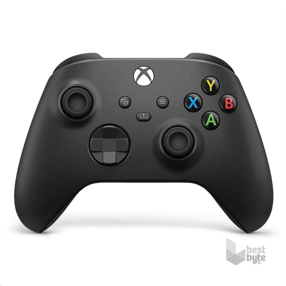 Microsoft QAT-00009 Xbox Series X|S/Xbox One Carbon Black vezeték nélküli fekete kontroller