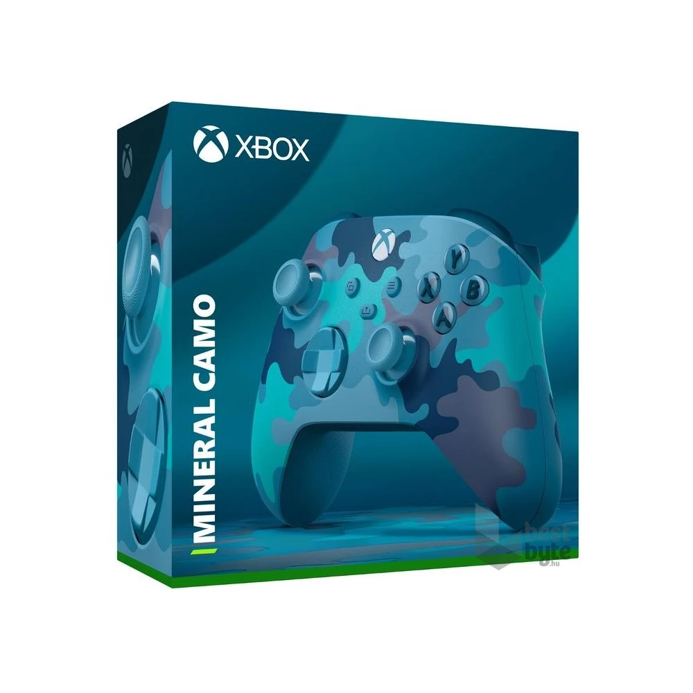 Microsoft QAU-00074 Xbox Series X|S/Xbox One Mineral Camo Special Edition vezeték nélküli kék kontroller