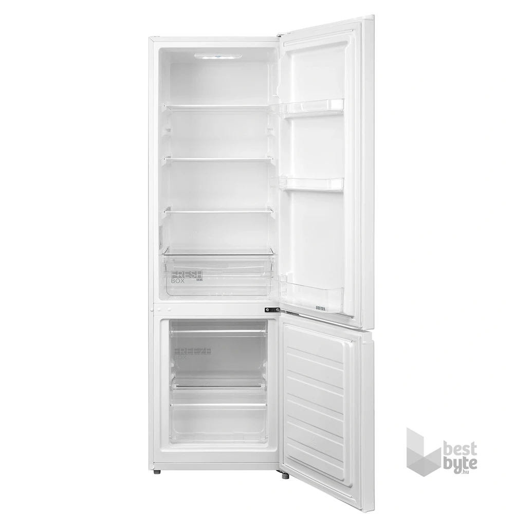 Midea MDRB369FGE01 fehér, alulfagyasztós, Hűtő: 197L, Fagyasztó:65L, hűtőszekrény