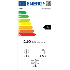 Midea MDRB380FGE01A alulfagyasztós hűtőszekrény