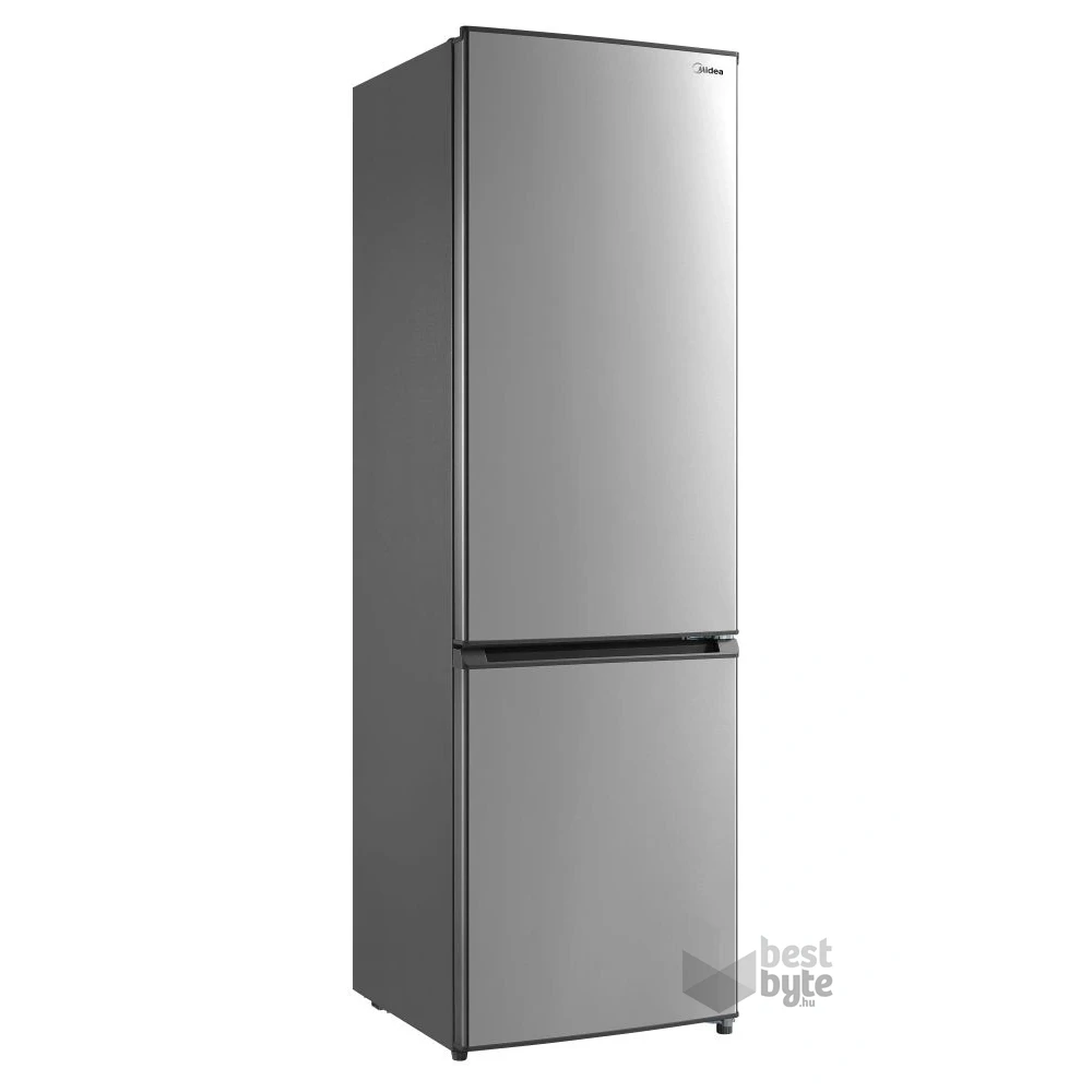 Midea MDRB380FGE02A inox, alulfagyasztós, Hűtő: 199L, Fagyasztó:71L, No frost hűtőszekrény