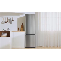 Midea MDRB380FGE02A inox, alulfagyasztós, Hűtő: 199L, Fagyasztó:71L, No frost hűtőszekrény