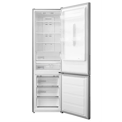 Midea MDRB489FGE02OE inox, alulfagyasztós, Hűtő: 247L, Fagyasztó:83L, No frost hűtőszekrény