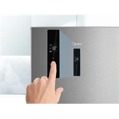 Midea MDRB489FGE02OE inox, alulfagyasztós, Hűtő: 247L, Fagyasztó:83L, No frost hűtőszekrény