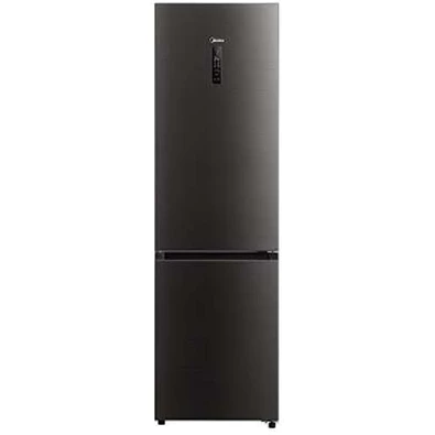 Midea MDRB521MIC28 fekete, alulfagyasztós, Hűtő:256L, Fagyasztó:122L, No frost hűtőszekrény