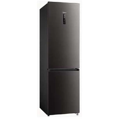 Midea MDRB521MIC28 fekete, alulfagyasztós, Hűtő:256L, Fagyasztó:122L, No frost hűtőszekrény