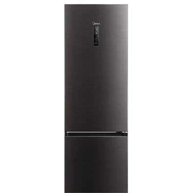 Midea MDRB521MIC28 fekete, alulfagyasztós, Hűtő:256L, Fagyasztó:122L, No frost hűtőszekrény