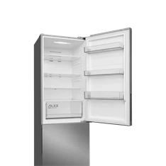 Midea MDRB548MME46 Space master inox, alulfagyasztós, Hűtő: 271L, Fagyasztó:130L, No frost hűtőszekrény