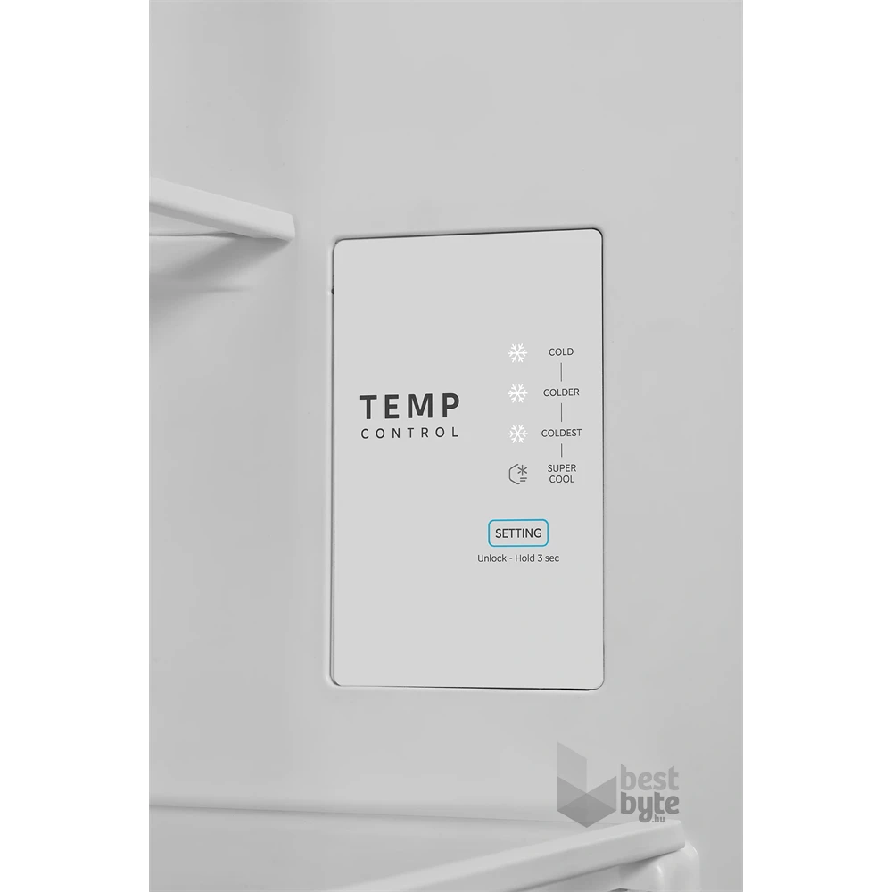 Midea MDRB548MME46 Space master inox, alulfagyasztós, Hűtő: 271L, Fagyasztó:130L, No frost hűtőszekrény