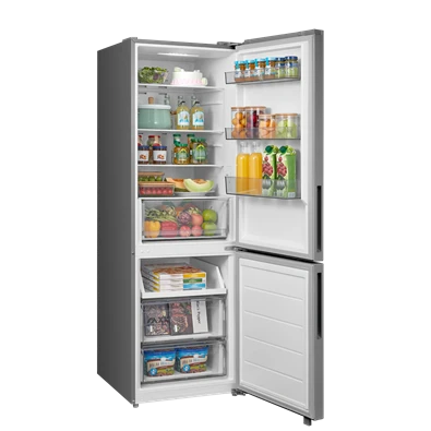 Midea MDRB548MME46 Space master inox, alulfagyasztós, Hűtő: 271L, Fagyasztó:130L, No frost hűtőszekrény