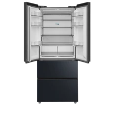 Midea MDRF600BIE70 inox, négyajtós, Hűtő:276L, Fagyasztó:159L, No frost hűtőszekrény