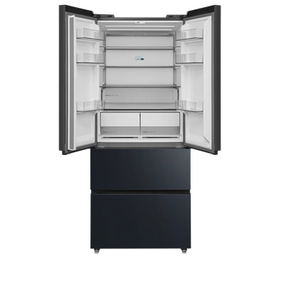 Midea MDRF600BIE70 inox, négyajtós, Hűtő:276L, Fagyasztó:159L, No frost hűtőszekrény