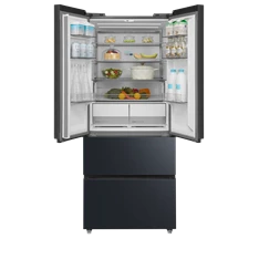 Midea MDRF600BIE70 inox, négyajtós, Hűtő:276L, Fagyasztó:159L, No frost hűtőszekrény