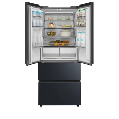 Midea MDRF600BIE70 inox, négyajtós, Hűtő:276L, Fagyasztó:159L, No frost hűtőszekrény