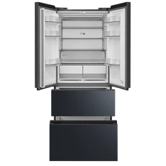 Midea MDRF600BIE70 inox, négyajtós, Hűtő:276L, Fagyasztó:159L, No frost hűtőszekrény