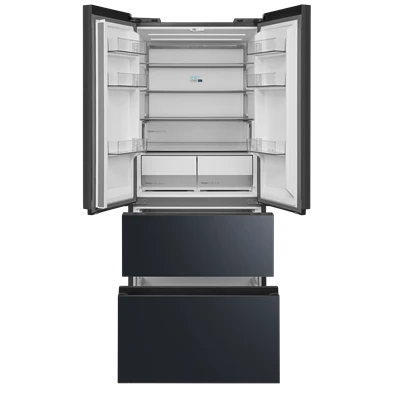 Midea MDRF600BIE70 inox, négyajtós, Hűtő:276L, Fagyasztó:159L, No frost hűtőszekrény