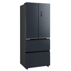 Midea MDRF600BIE70 inox, négyajtós, Hűtő:276L, Fagyasztó:159L, No frost hűtőszekrény