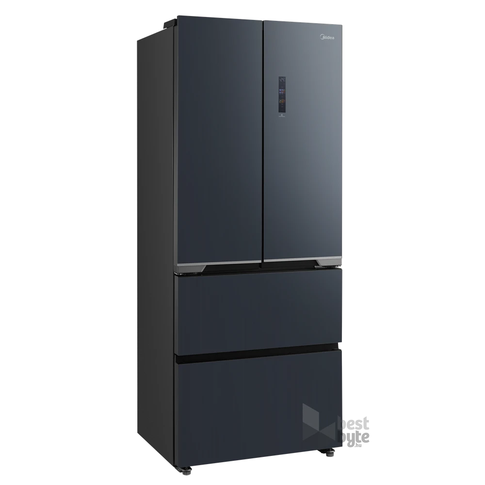 Midea MDRF600BIE70 inox, négyajtós, Hűtő:276L, Fagyasztó:159L, No frost hűtőszekrény