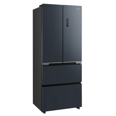 Midea MDRF600BIE70 inox, négyajtós, Hűtő:276L, Fagyasztó:159L, No frost hűtőszekrény