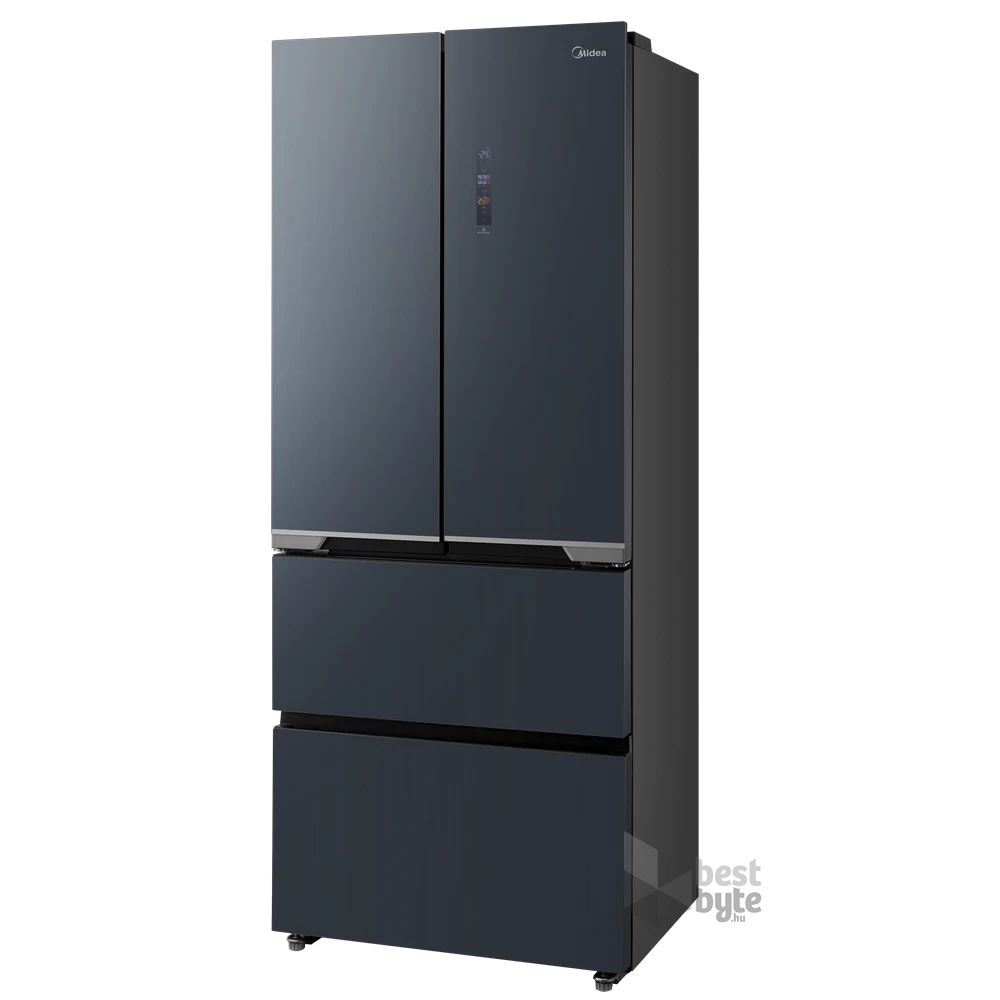 Midea MDRF600BIE70 inox, négyajtós, Hűtő:276L, Fagyasztó:159L, No frost hűtőszekrény