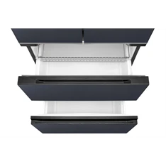 Midea MDRF600BIE70 inox, négyajtós, Hűtő:276L, Fagyasztó:159L, No frost hűtőszekrény