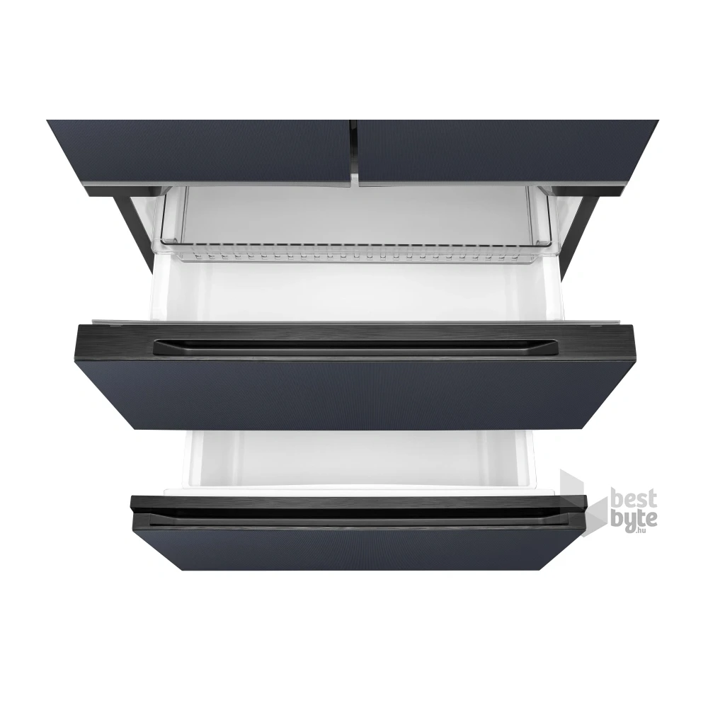 Midea MDRF600BIE70 inox, négyajtós, Hűtő:276L, Fagyasztó:159L, No frost hűtőszekrény