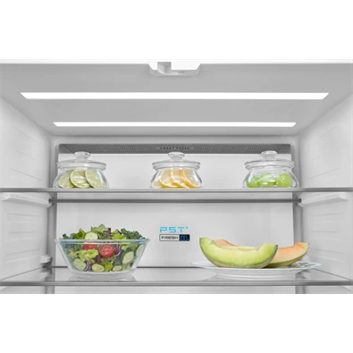 Midea MDRF600BIE70 inox, négyajtós, Hűtő:276L, Fagyasztó:159L, No frost hűtőszekrény