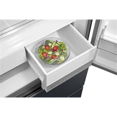 Midea MDRF600BIE70 inox, négyajtós, Hűtő:276L, Fagyasztó:159L, No frost hűtőszekrény