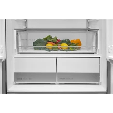 Midea MDRF600BIE70 inox, négyajtós, Hűtő:276L, Fagyasztó:159L, No frost hűtőszekrény