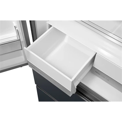 Midea MDRF600BIE70 inox, négyajtós, Hűtő:276L, Fagyasztó:159L, No frost hűtőszekrény