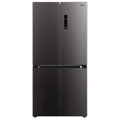 Midea MDRF632FIE28 fekete, négyajtós, Hűtő:305L, Fagyasztó:169L, No frost hűtőszekrény