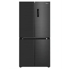 Midea MDRF632FIE45 inox, négyajtós, Hűtő:305L, Fagyasztó:169L, No frost hűtőszekrény