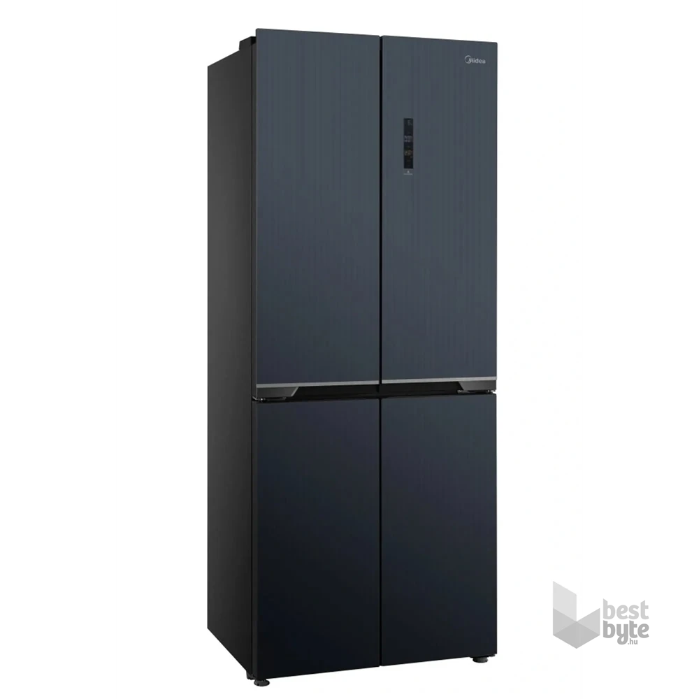Midea MDRF632FIE45 inox, négyajtós, Hűtő:305L, Fagyasztó:169L, No frost hűtőszekrény