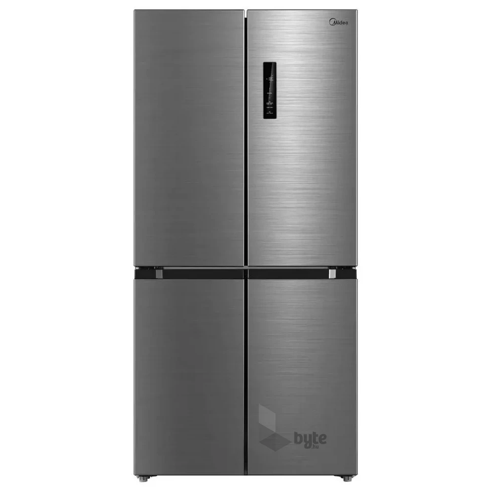 Midea MDRF632FIE46 inox, négyajtós, Hűtő:305L, Fagyasztó:169L, No frost hűtőszekrény