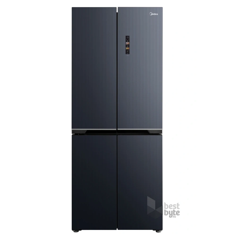 Midea MDRM587BIE70 inox, négyajtós, Hűtő:276L, Fagyasztó:150L, No frost hűtőszekrény